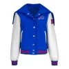 Wild Collective Ladies Buffalo Bills Snap Varsity Jacket -Sport Clothing Shop BILLLJ0025 A