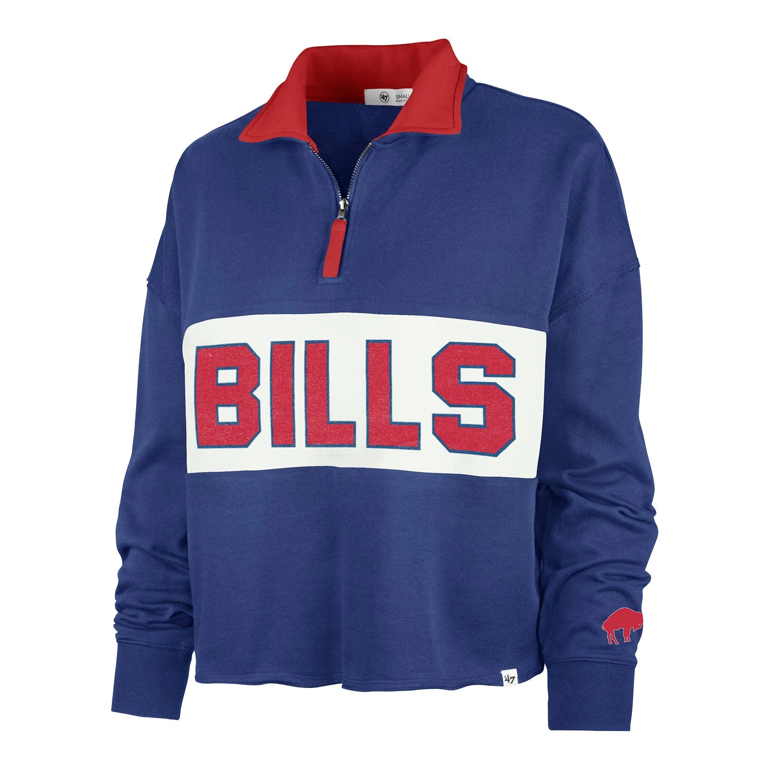 Ladies '47 Brand 1/4 Zip Bills Next Level Pullover 3 Ladies '47 Brand 1/4 Zip Bills Next Level Pullover