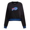 Ladies Bills Pro Standard Stripe Cuff Crewneck Sweatshirt