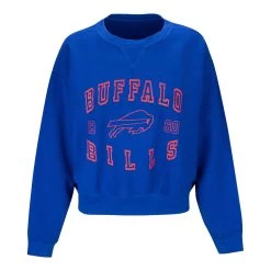 Ladies Bills Wear By Erin Andrews Vintage Rib Knit Long Sleeve T-Shirt
