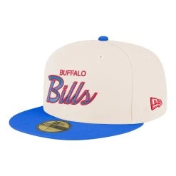 New Era Bills 59FIFTY Chrome Script Fitted Hat