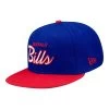 New Era Bills 59FIFTY Royal/Red Script Fitted Hat -Sport Clothing Shop BILLMH1169 C