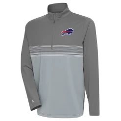 Antigua Bills Team Logo 1/4 Zip Jacket