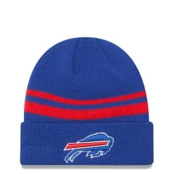New Era Bills Stripe Team Logo Cuff Knit