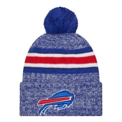 Bills 2023 New Era Sideline Cuffed Pom Knit Hat