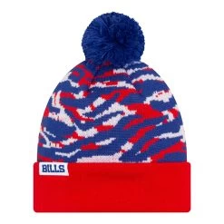 New Era Bills Zebra Print Pom Knit Hat