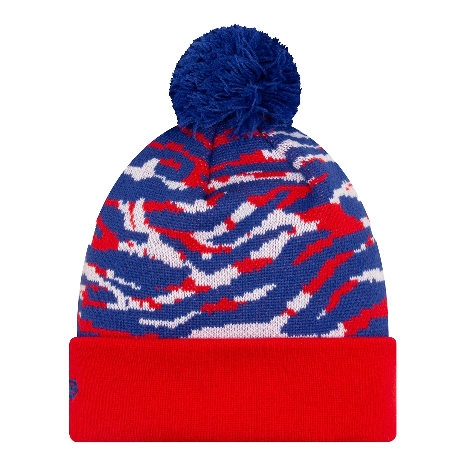 New Era Bills Zebra Print Pom Knit Hat 4 New Era Bills Zebra Print Pom Knit Hat - Image 2