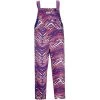 Zubaz Bills Lined Zebra Striped Bib Overalls
