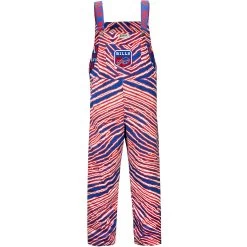 Zubaz Bills Large Zebra Print Bills Mafia Bib Overalls