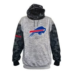 Profile Big & Tall Bills Camo Team Logo Pullover Sweatshirt