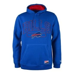 New Era Buffalo Bills Raised Wordmark Pullover Sweatshirt