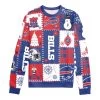FOCO Buffalo Bills Holiday Square Ugly Sweater Crewneck -Sport Clothing Shop BILLMS0150A
