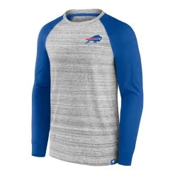 Profile Big & Tall Bills Team Logo Contrast Long Sleeve T-Shirt