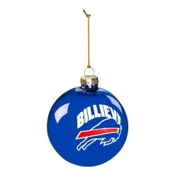 Evergreen Bills Primary Logo Blown Glass Ornament