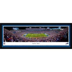 Bills Night Game Single Mat Select Frame Panorama