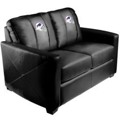 Dreamseat Bills Silver Loveseat With Helmet Logo