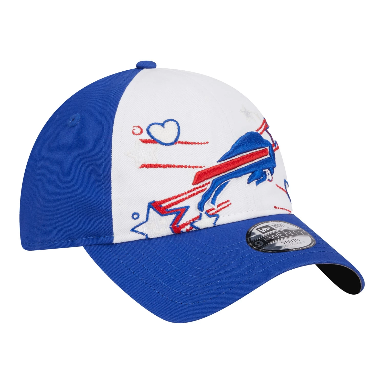 Bills New Era Girls 9TWENTY Hearts And Stars Hat 3 Bills New Era Girls 9TWENTY Hearts And Stars Hat