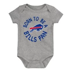 Outerstuff Infant Born To Be Bills Onesie 3-Pack -Sport Clothing Shop BILLYI0022C